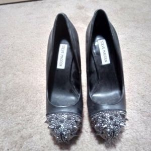 Steve Madden Black Studded Heels
